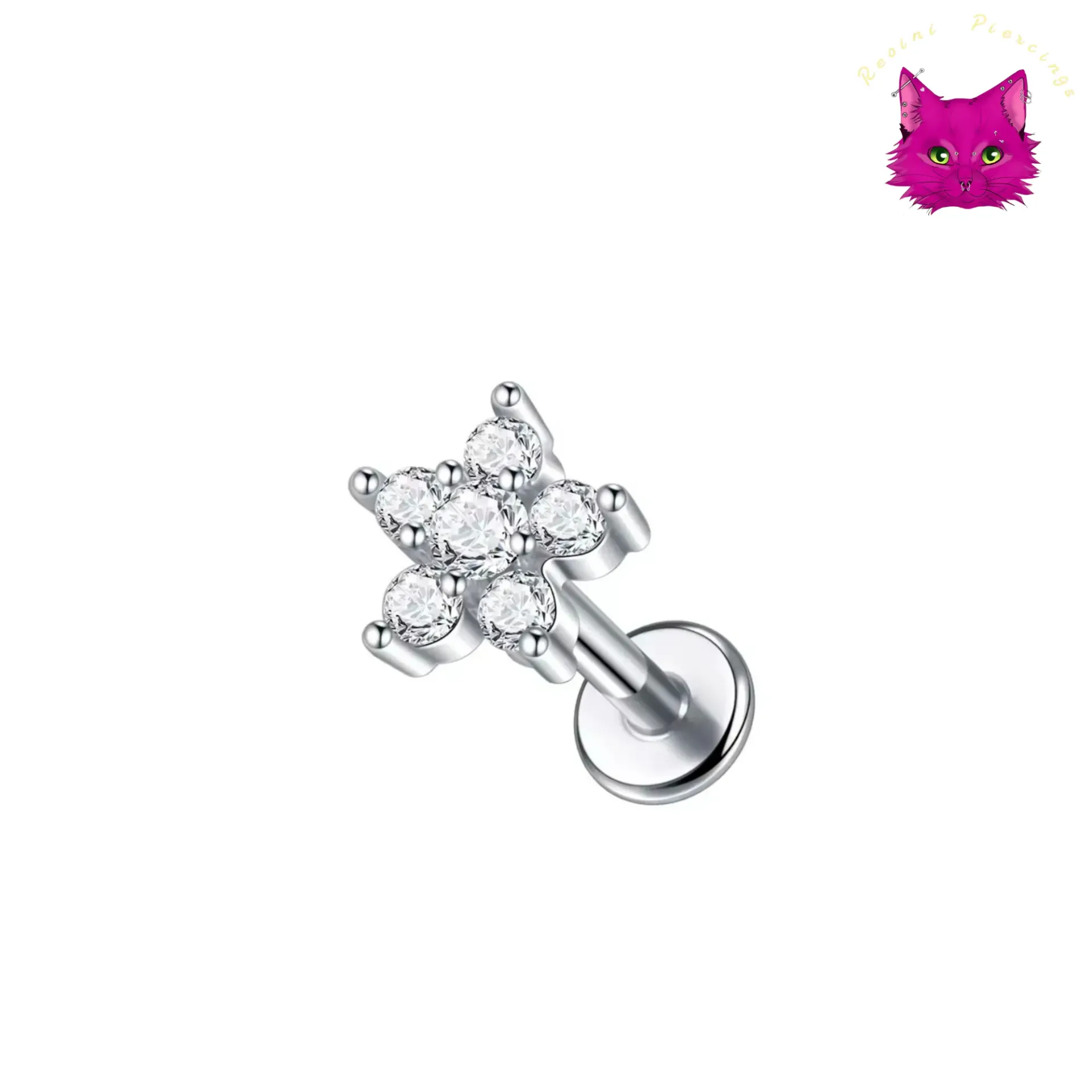 [PJ-DF-SS-S-16-8-D-1-O] Flower (সিলভার)