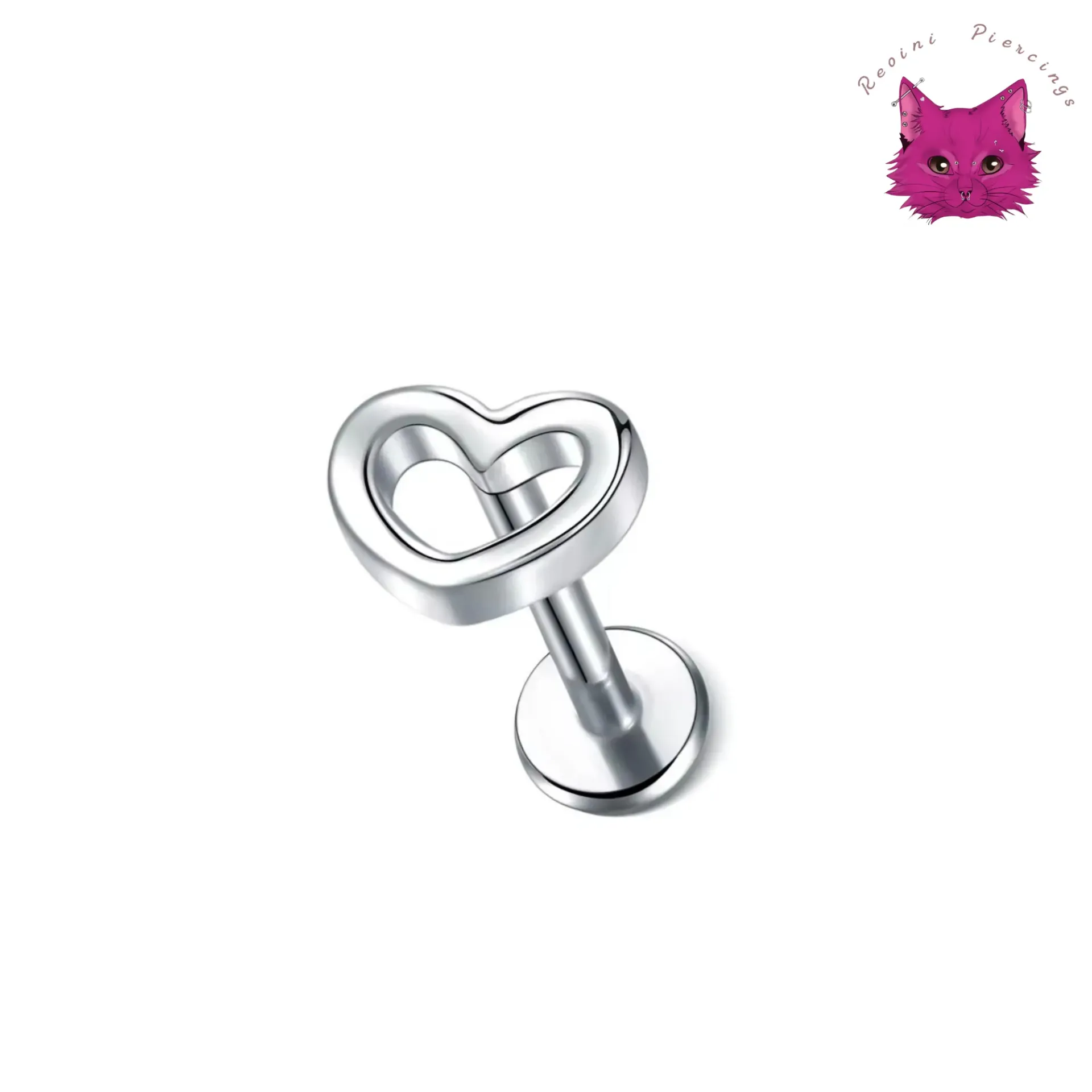 [PJ-DF-SS-S-16-8-D-12-O] Heart Swirl (Silver)