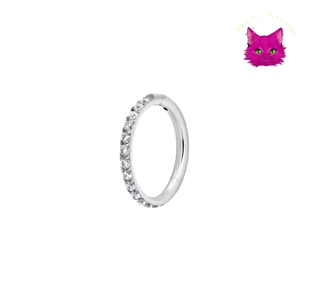 [PJ-CH-TT-S-16-6-A-2] Rhinestone Clicker Hoop (6 mm, Silver)