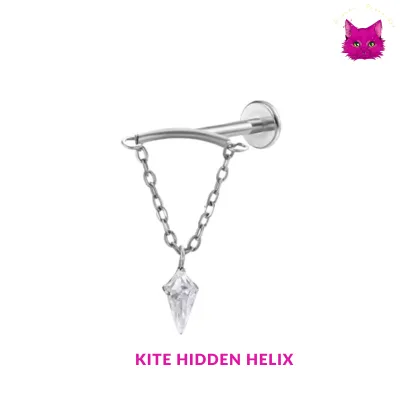 [PJ-HH-TT-S-16-A-8-O] Kite Hidden Helix (সিলভার)