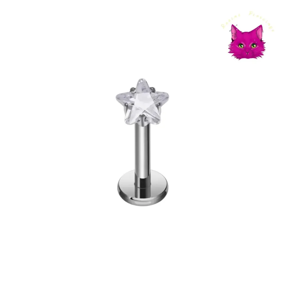 [PJ-BF-SS-S-16-8-C-3-26] Rhinestone Star (সিলভার, ৩ মিমি)